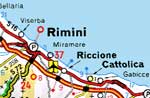 Mappa di Rimini