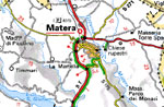 Mappa di Matera