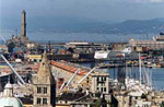 Il porto di Genova e la Lanterna di Genova