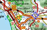 mappa di Lucca